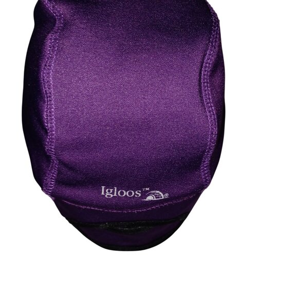 Igloos Gorpcore Retro Warm Royal Purple/Black Street Wear Urban Skully Cap Men - Picture 4 of 8